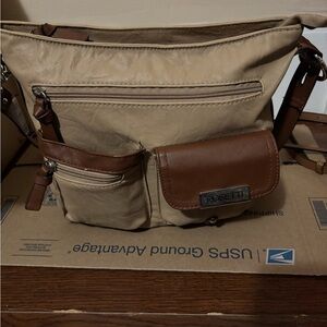 Rosetti Tan and Brown Women Bag